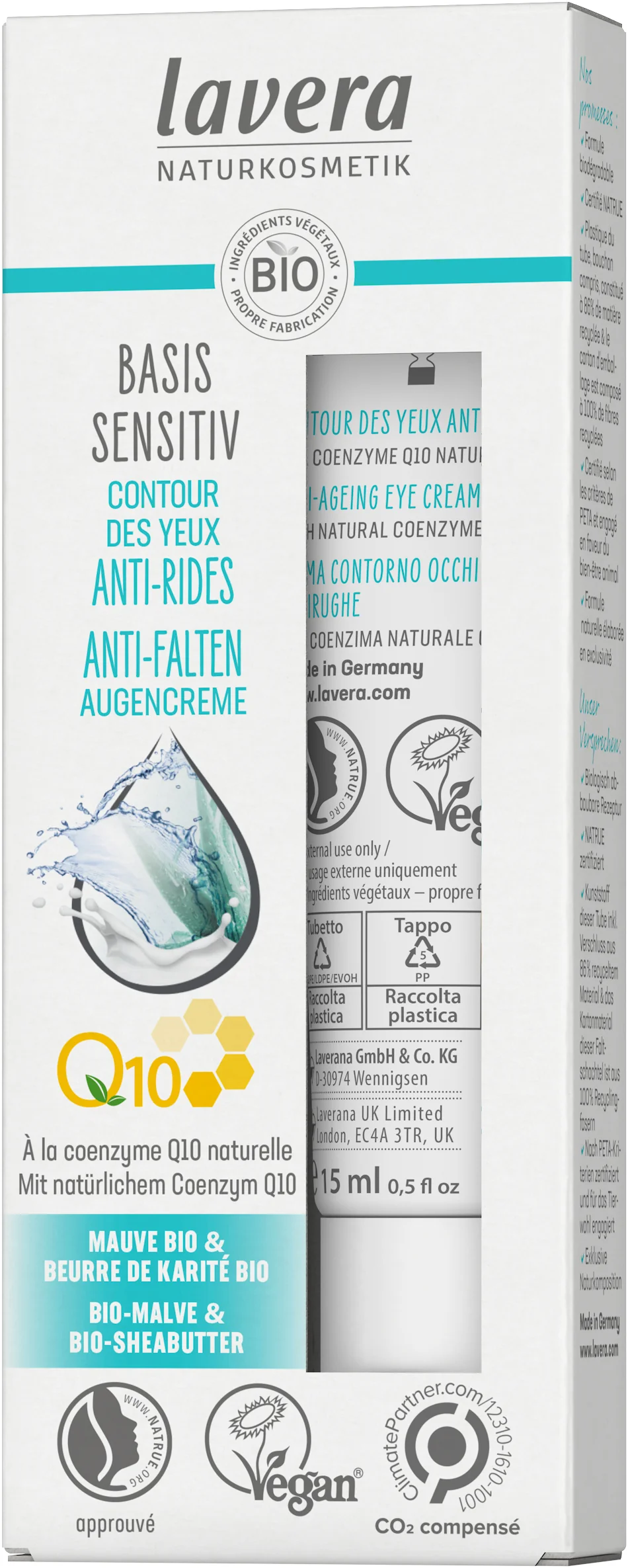 basis sensitiv Anti-Falten Augencreme Q10 - Image 2