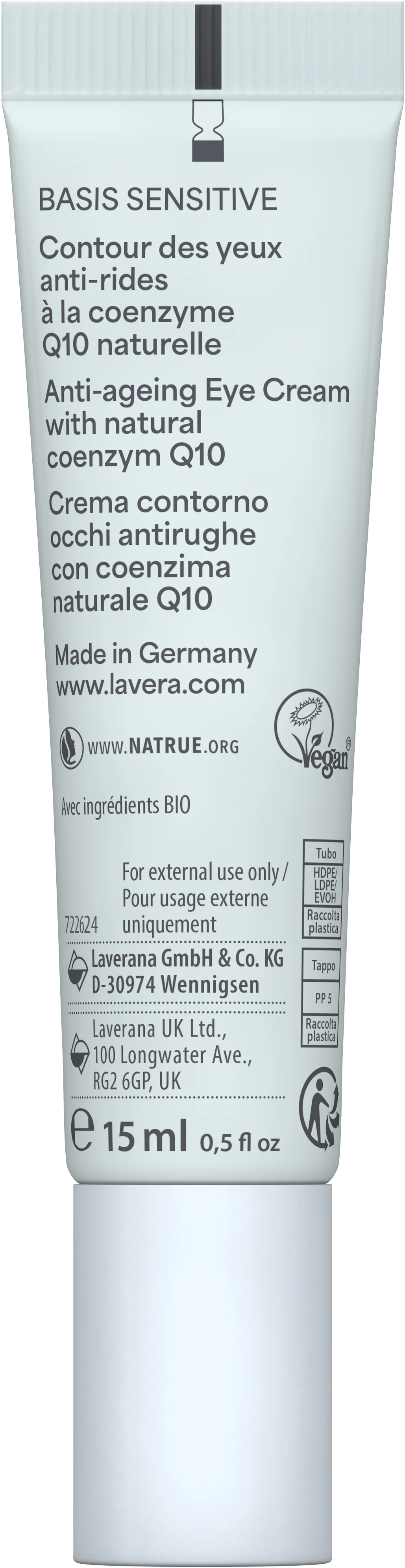basis sensitive Anti-Falten Augencreme Q10 - Image 4