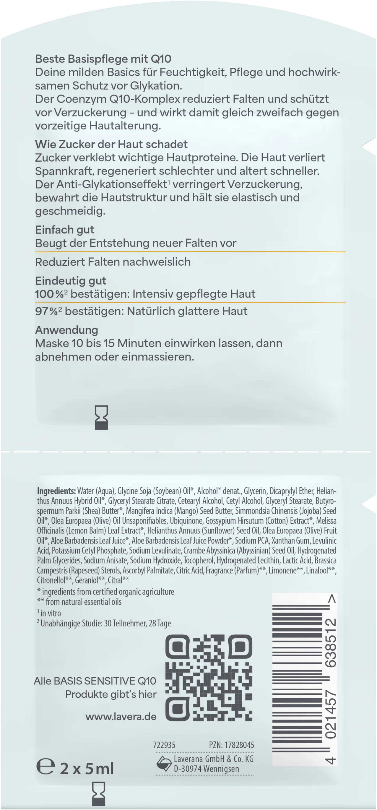 basis sensitive Anti-Falten Maske Q10 - Image 3
