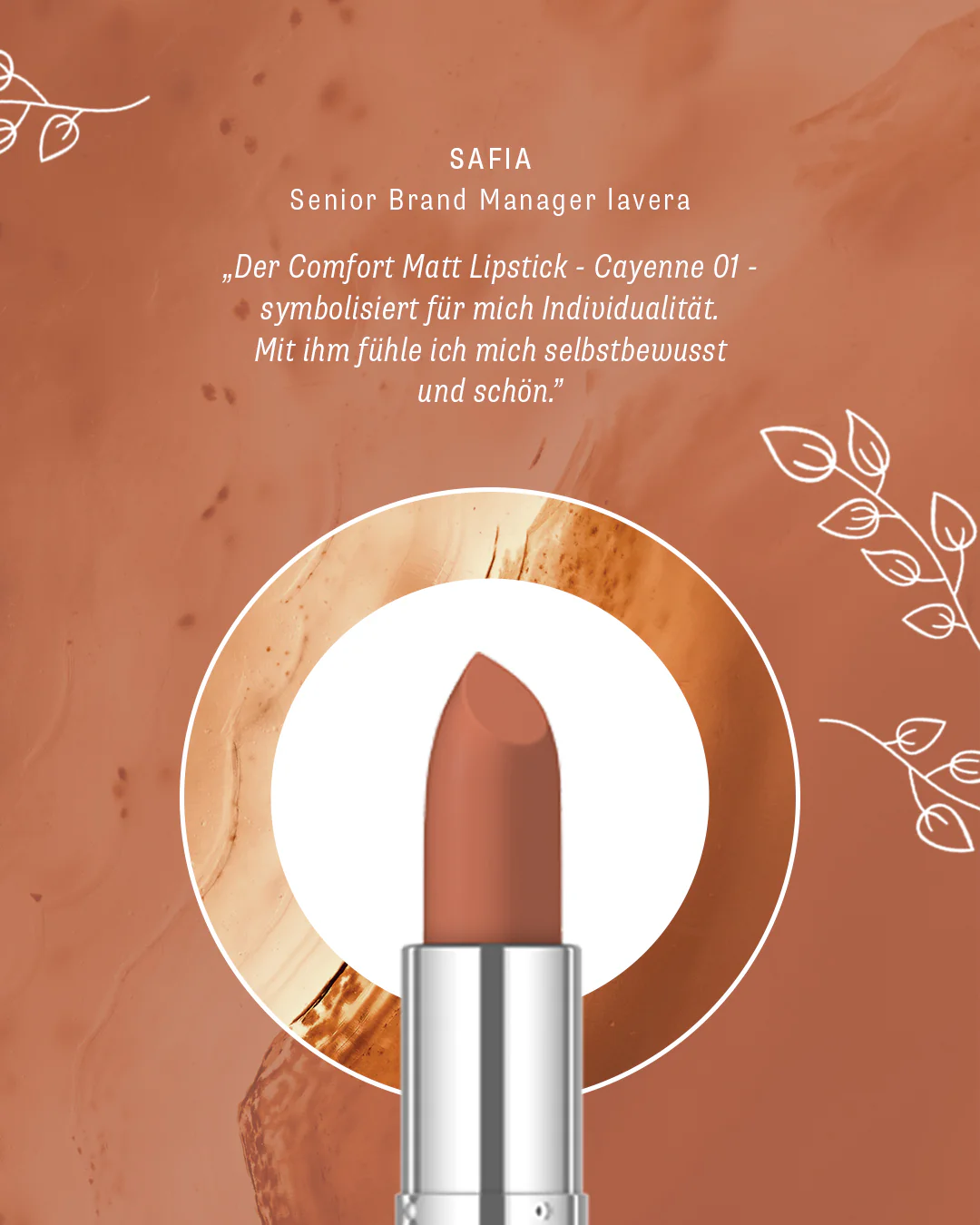 Comfort Matt Lipstick -Cayenne 01- - Image 5