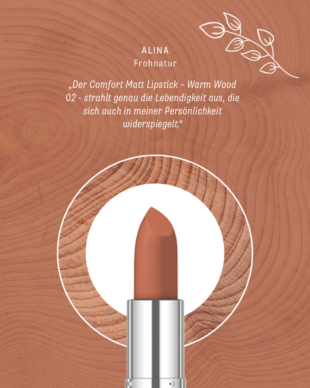 Comfort Matt Lipstick -Warm Wood 02- - Image 5