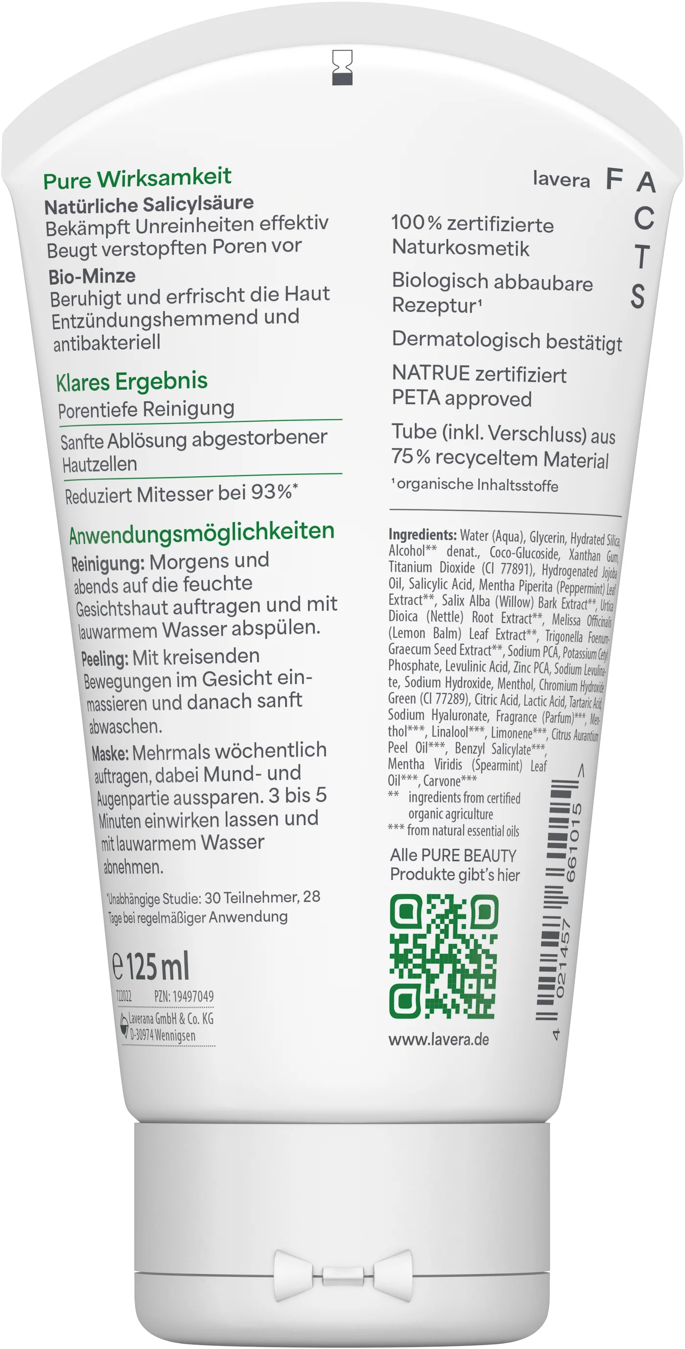 Pure Beauty 3in1 Reinigung Peeling Maske - Image 5