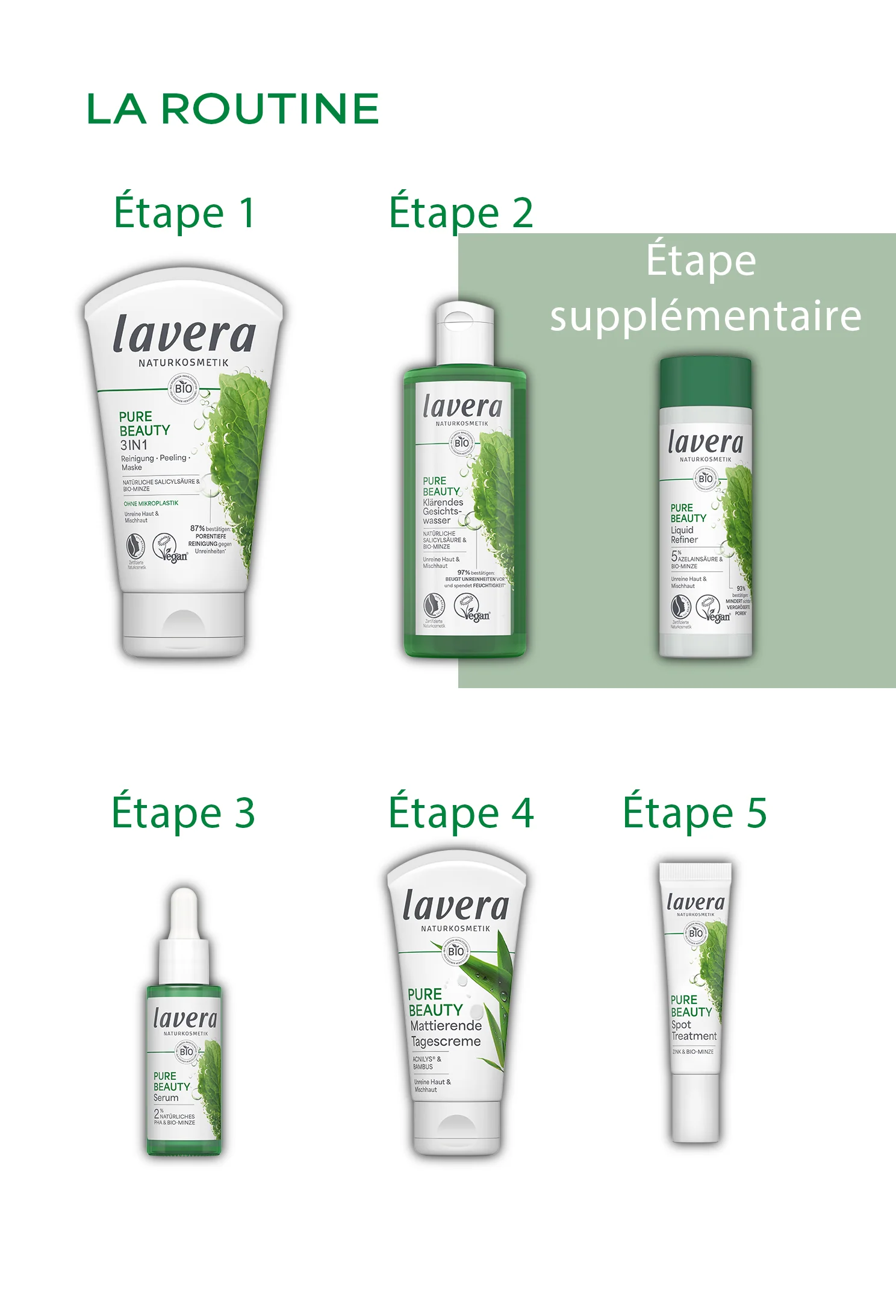 Pure Beauty 3in1 Reinigung Peeling Maske - Image 3