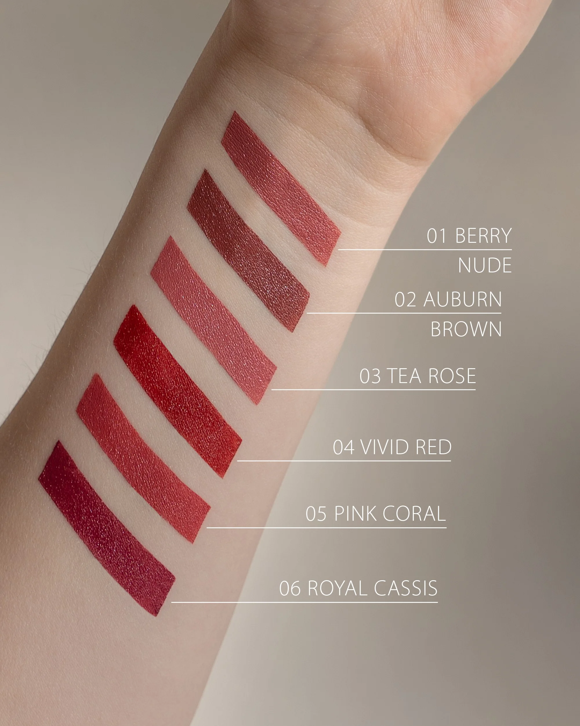Velvet Matt Lipstick -Auburn Brown 02- - Image 5